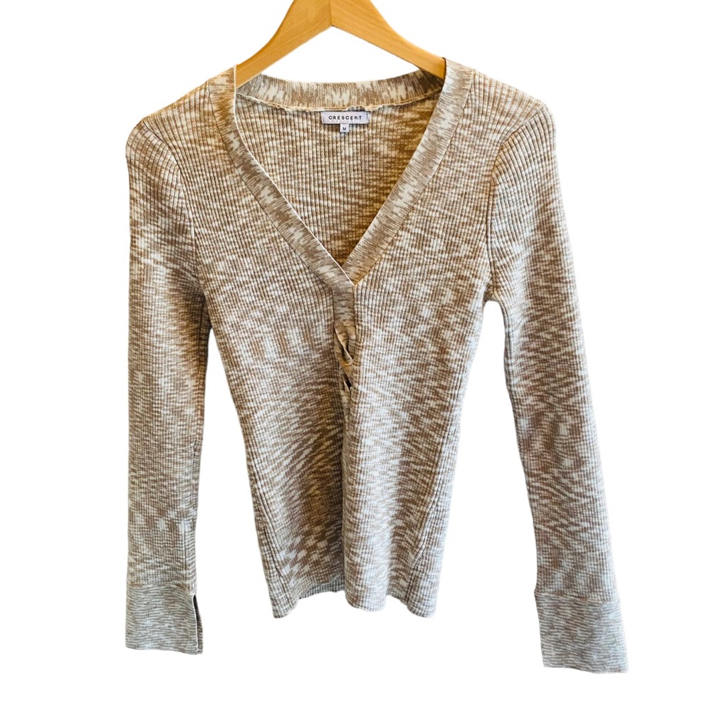 😍CRESENT! Elegant Cream Sweater - Picture 6 of 13